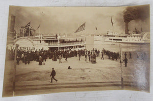 Steamboats at Detroit or Port Huron, Michigan
