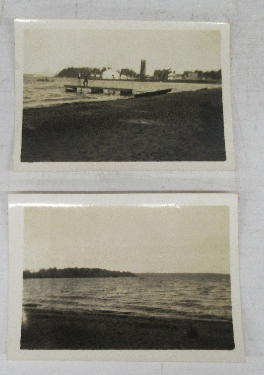 Two photos of Lake Nipissing