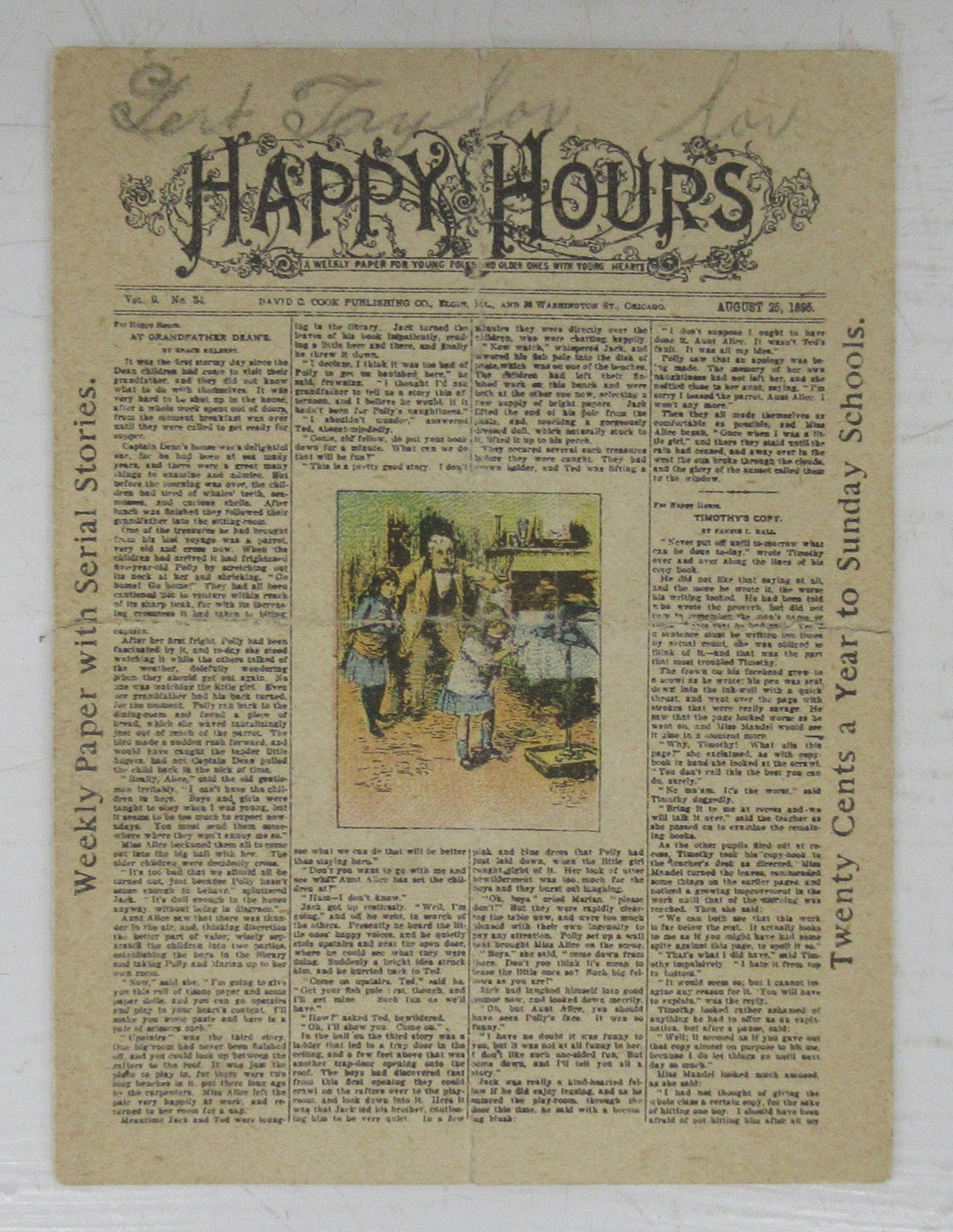 Happy Hours miniature weekly paper