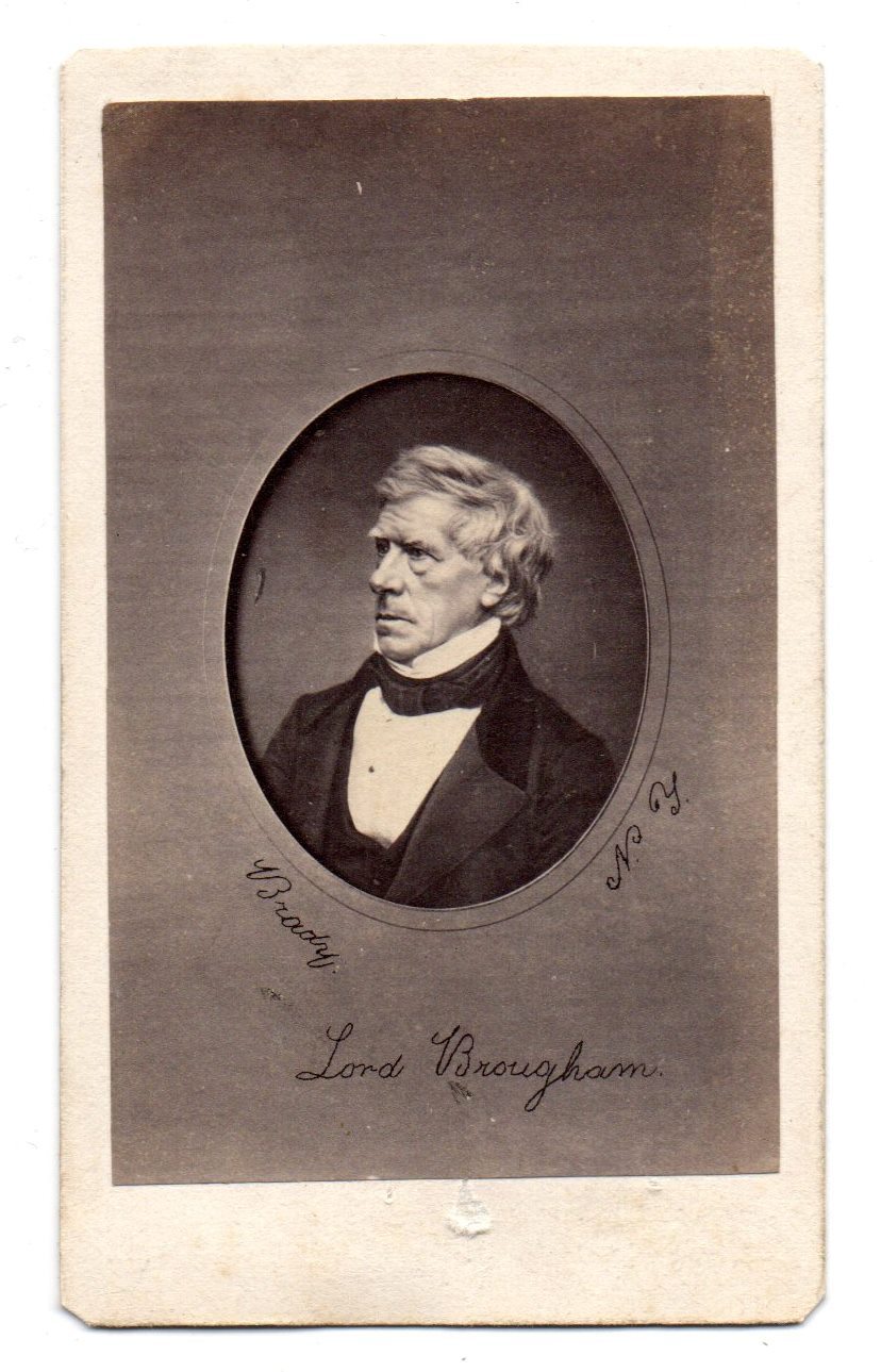 Photograph of Hon. Lord Henry Brougham