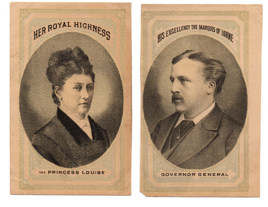 Portraits of Princess Louise and the Marquis of Lorne