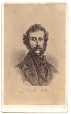 Carte de visite illustration of Edward Bulwer-Lytton
