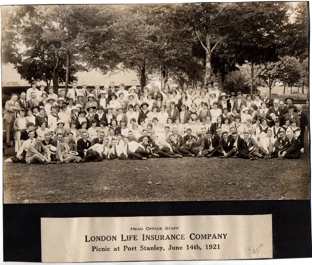 London Life Insurance picnic, Port Stanley, 1921