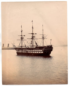 Photograph of school ship &#34;Conway&#34;