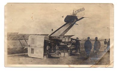 Photo of an unknown airplane and ambulance crash 