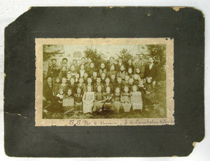 Photo of students at S. S. No. 8, Arran, Bruce County