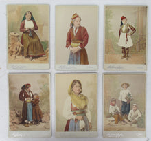 Six hand-coloured portrait photographs of Corfu residents