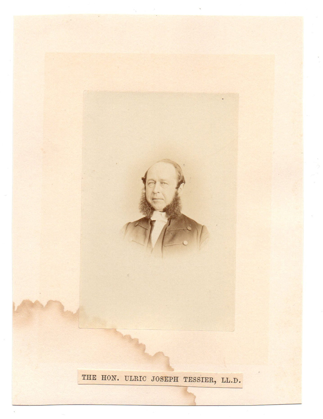 Photo of the Hon. Ulric Joseph Tessier, LL.D.