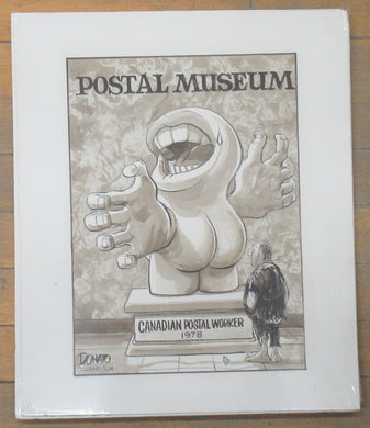 Postal Museum ink cartoon
