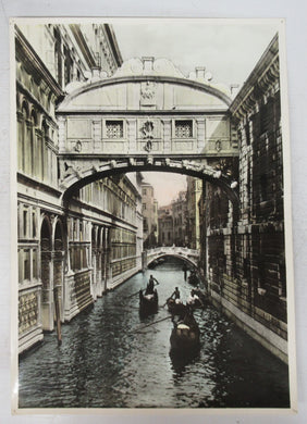 Hand-tinted photo of Bridge of Sighs, Venice