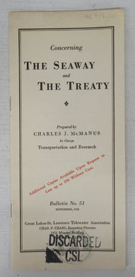 Concerning the Seaway and the Treaty