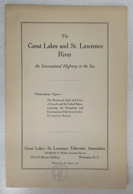 The Great Lakes and St. Lawrence River: An International Highway to the Sea