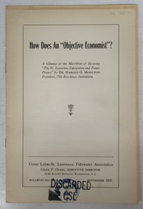 How Does An "Objective Economist?"