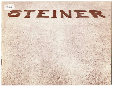 Michael Steiner: New Sculpture