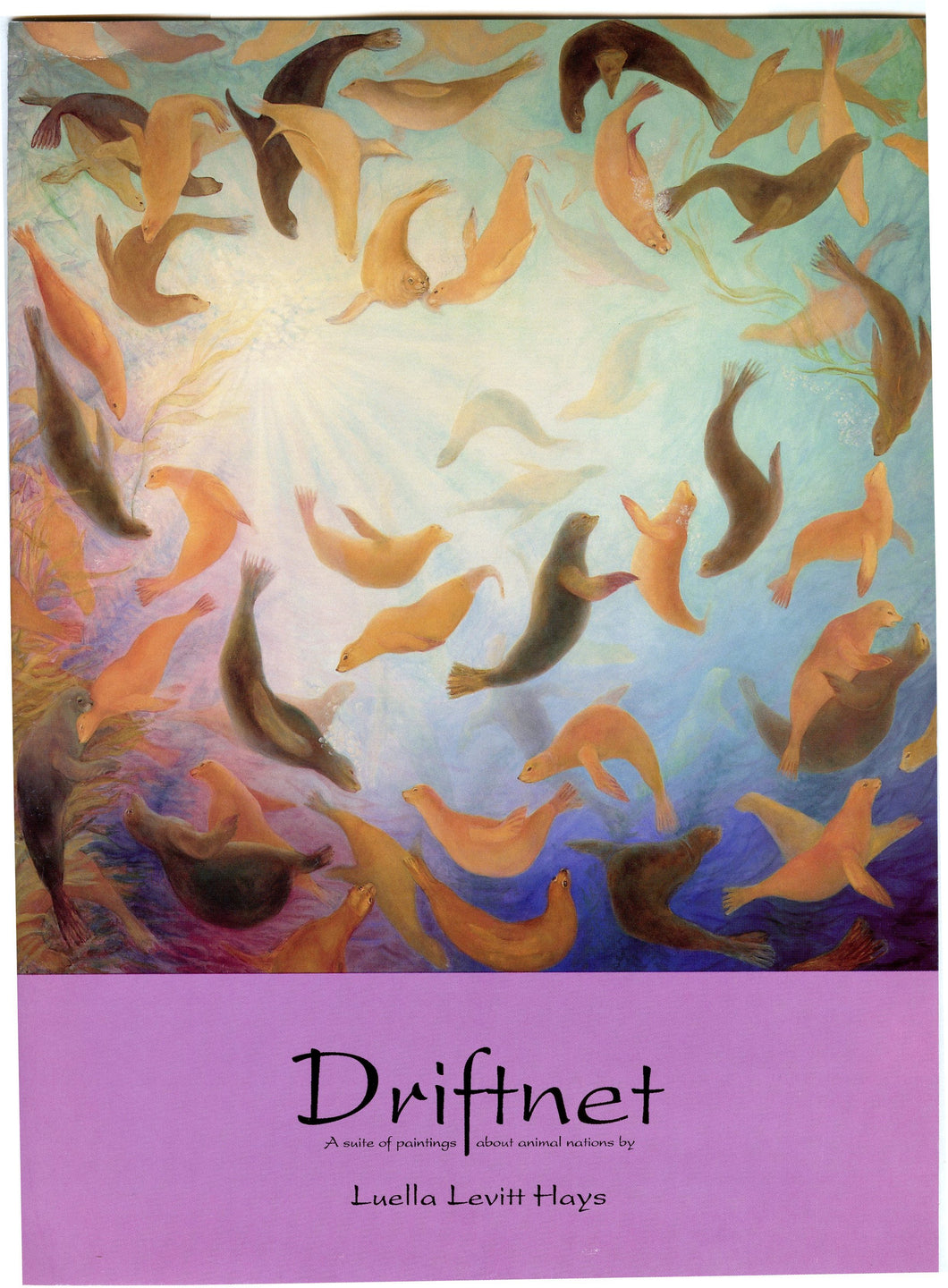 Driftnet: A suite of paintings about animal nations by Luella Levitt Hays
