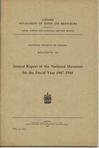Annual Report of the National Museum for the Fiscal Year 1947-1948