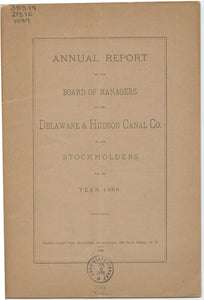 Annual Report of the Board of Managers of the Delaware & Hudson Canal Co. to the Stockholders, for the Year 1889