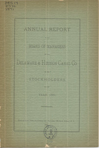 Annual Report of the Board of Managers of the Delaware & Hudson Canal Co. to the Stockholders, for the Year 1891