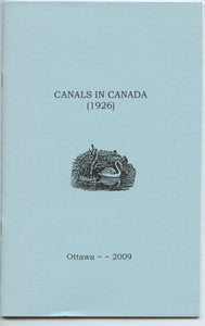 Canals in Canada (1926)