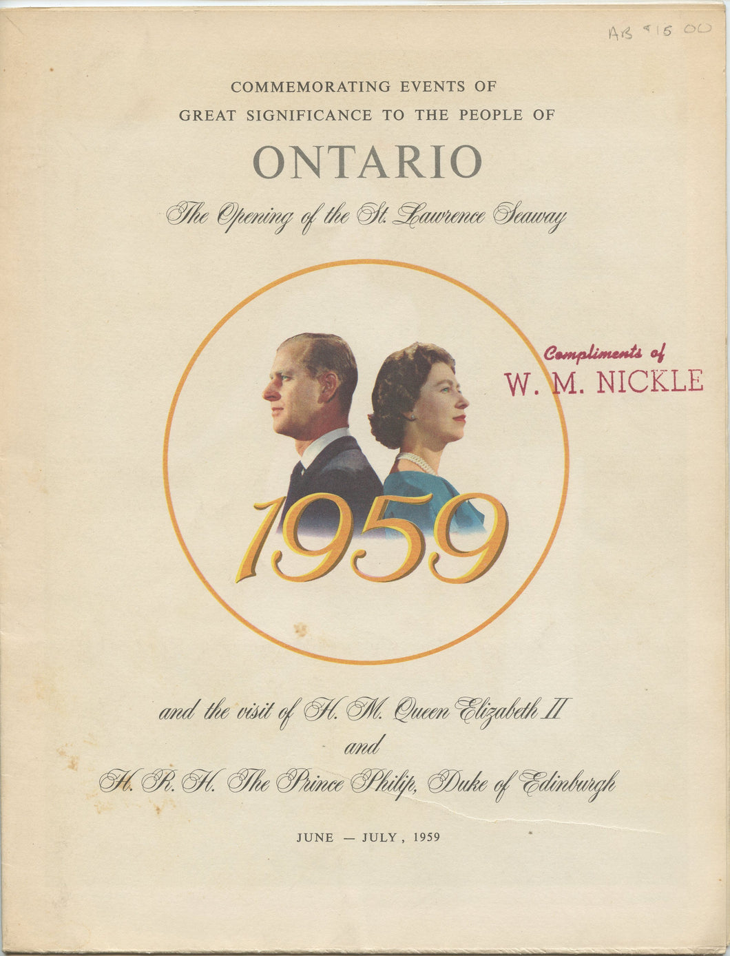 Commemorating Events of Great Significance to the People of Ontario
