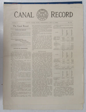 Canal Record, July 8, 1908
