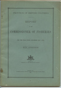 Province of British Columbia Report of the Commissioner of Fisheries For the Year Ending December 31st, 1935 With Appendices