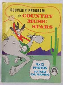Souvenir Program of Country Music Stars