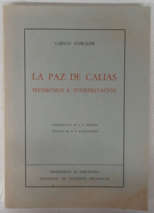La Paz De Calias: Testimonios e Interpretacion