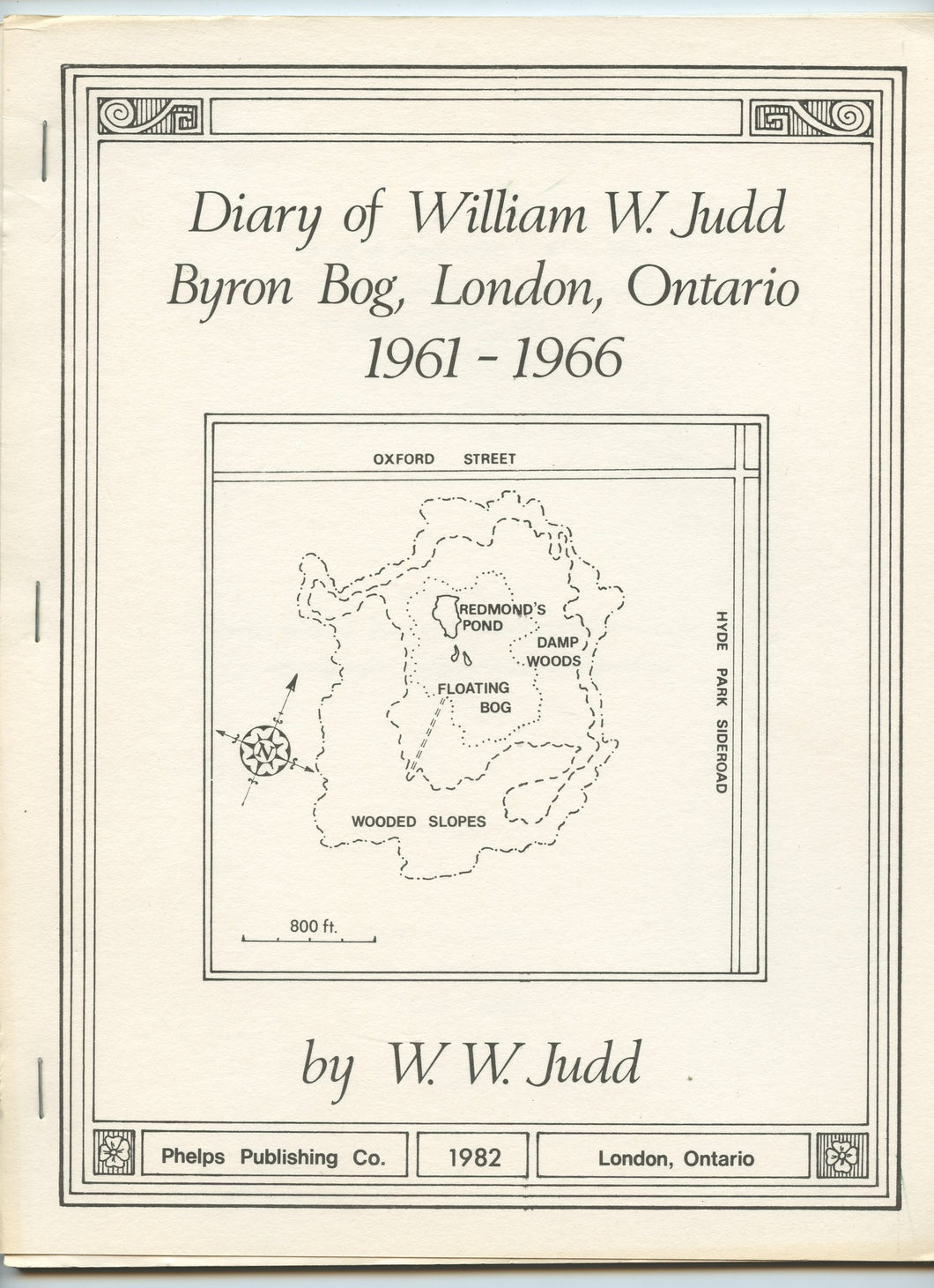 Diary of William W. Judd, Byron Bog, London, Ontario, 1961-1966