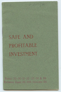 Peoples' Mutual Telephone Company of San Francisco California