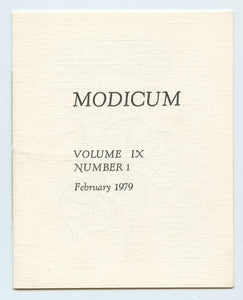 Modicum, February 1979