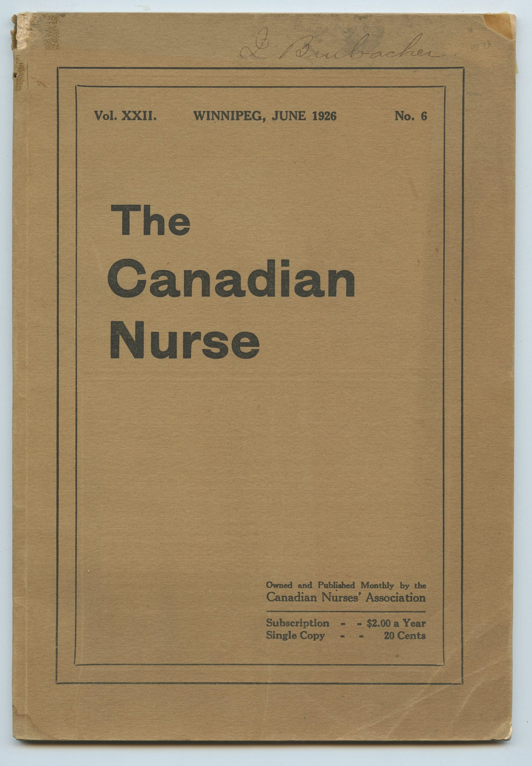 The Canadian Nurse June 1926