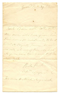 Letter from Capt. Richard Martin, Grand River, Upper Canada, Nov. 29, 1838