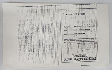 Truth and Lies in Literature: Essays and Reviews