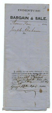 Indenture of Bargain & Sale from Thomas Farr to Joseph Abraham