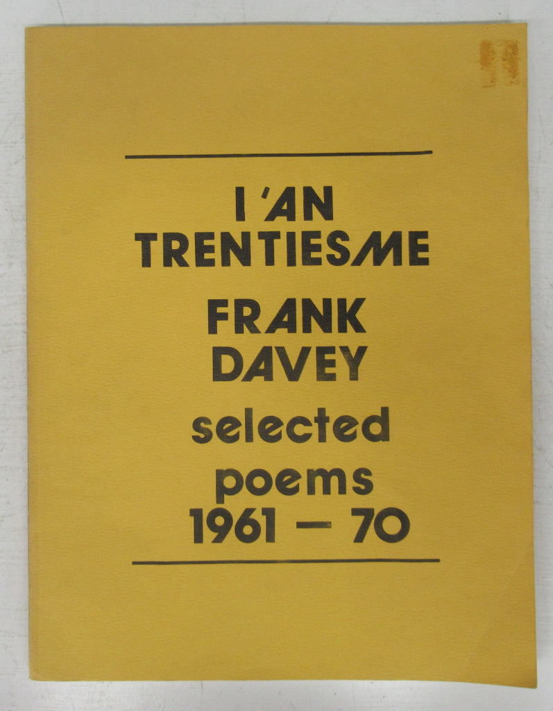 I'an trentisesme: selected poems 1961-70