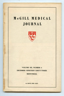 McGill Medical Journal, December 1943