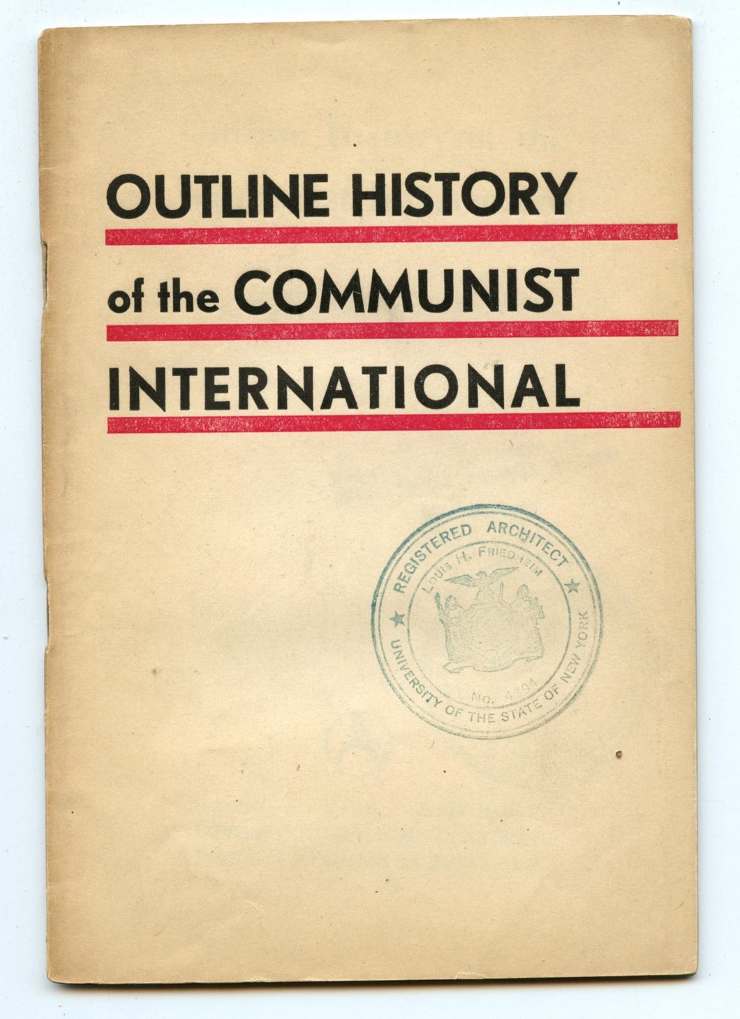 Outline History of the Communist International