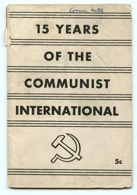 15 Years of the Communist International