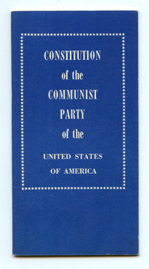 Constitution of the Communist Party of the United States of America