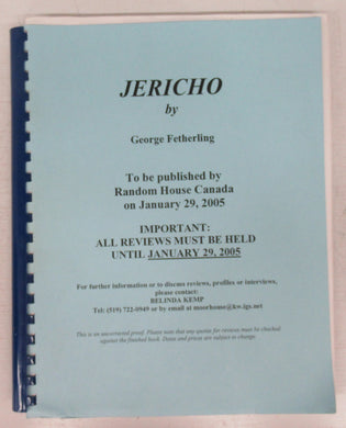 Jericho uncorrected proof