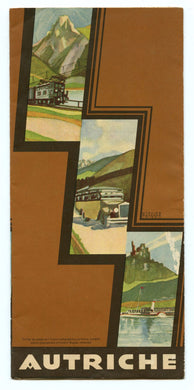 Autriche (map and tourist flyer)