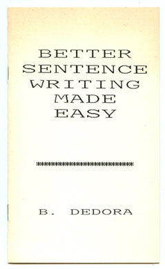 Better Sentence Writing Made Easy