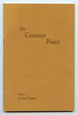 In Counter Point: Poems
