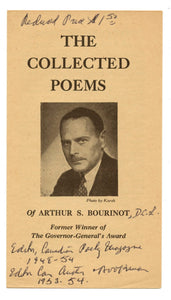 Prospectus and order form for Bourinot's &#34;The Collected Poems&#34; 