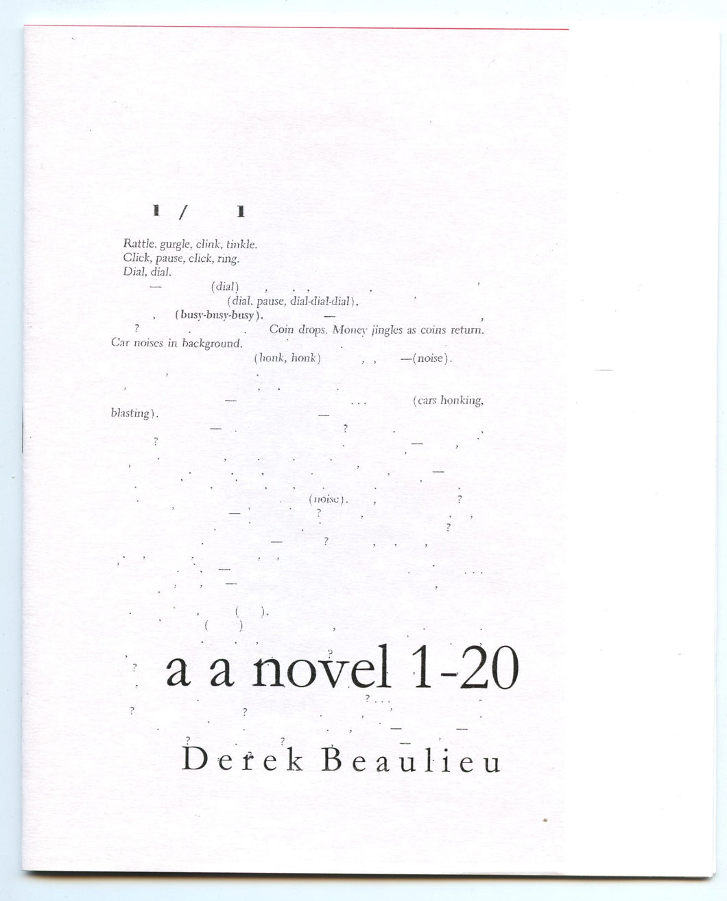a a novel 1-20