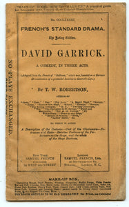 David Garrick. A Comedy, In Three Acts