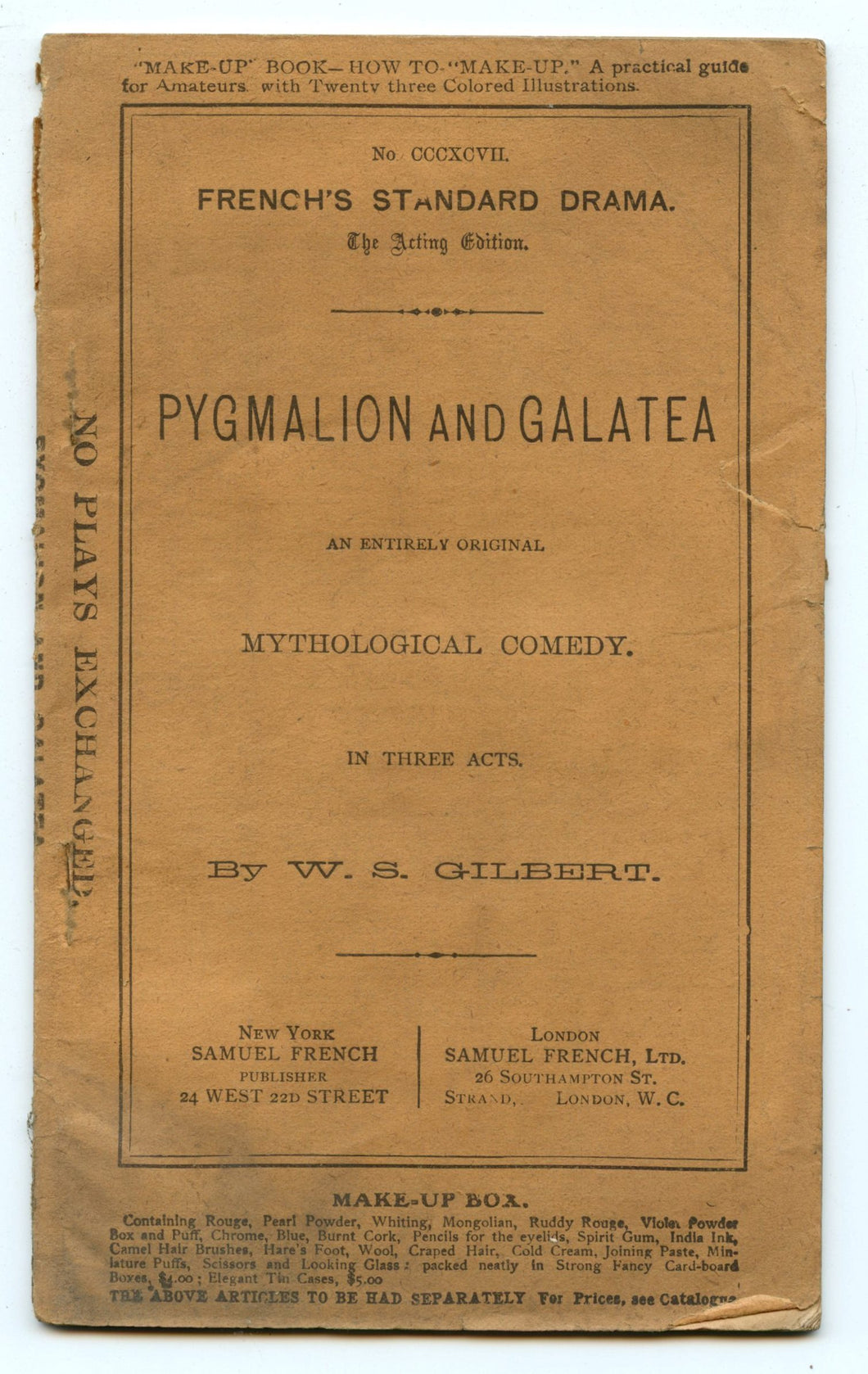 Pygmalion and Galatea: An Entirely Original Mythological Comedy. In Three Acts
