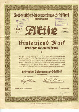 Norddeutsche Viehverwertungs-Gesellschaft  bond