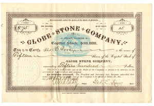 Globe Stone Company stock certificate